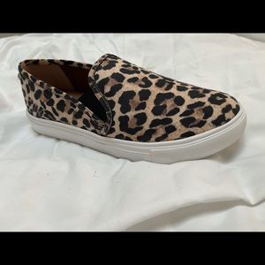 Steve Madden Leopard Slip On Sneaker, Size 6, brand new with box